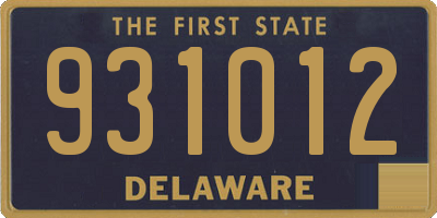 DE license plate 931012
