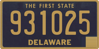 DE license plate 931025