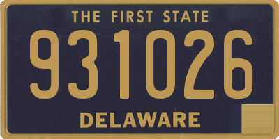 DE license plate 931026