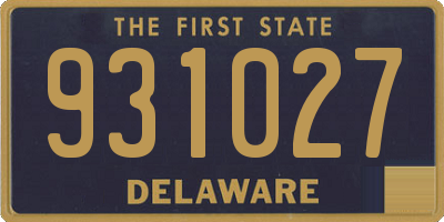 DE license plate 931027