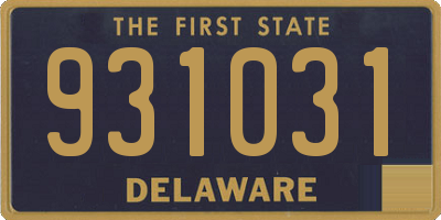 DE license plate 931031