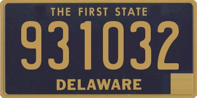 DE license plate 931032