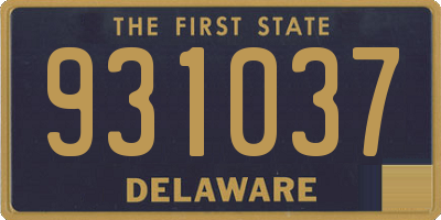 DE license plate 931037