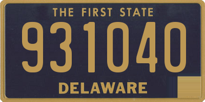 DE license plate 931040