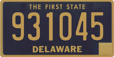 DE license plate 931045