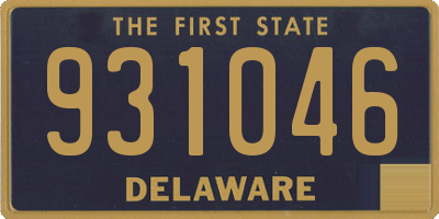 DE license plate 931046