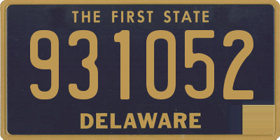 DE license plate 931052
