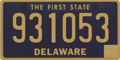 DE license plate 931053