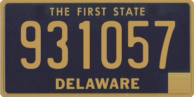 DE license plate 931057