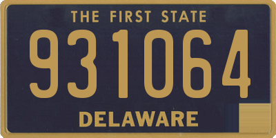 DE license plate 931064