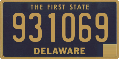 DE license plate 931069