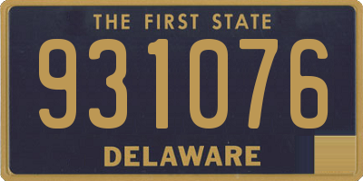DE license plate 931076