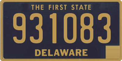 DE license plate 931083