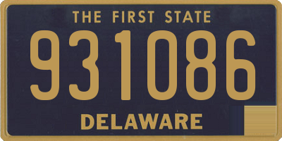 DE license plate 931086