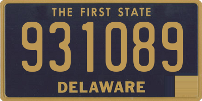 DE license plate 931089