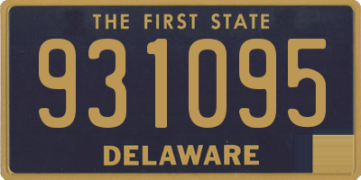 DE license plate 931095
