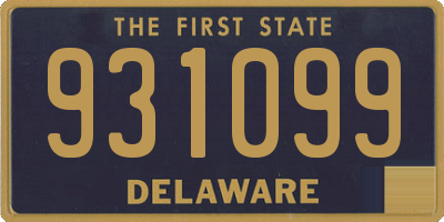 DE license plate 931099