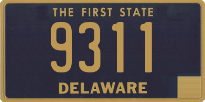 DE license plate 9311