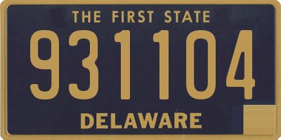 DE license plate 931104