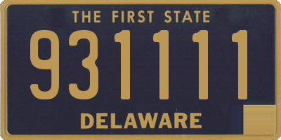DE license plate 931111