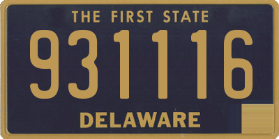 DE license plate 931116