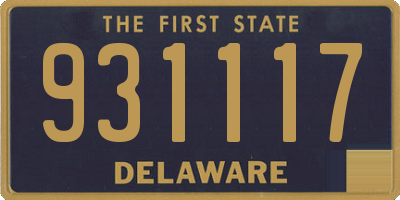 DE license plate 931117