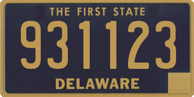 DE license plate 931123