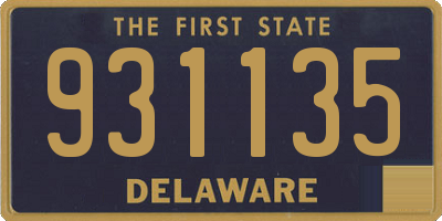 DE license plate 931135
