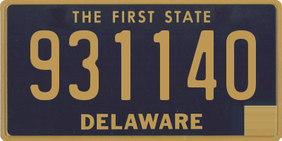 DE license plate 931140