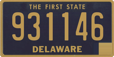 DE license plate 931146