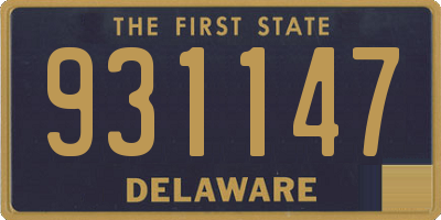 DE license plate 931147