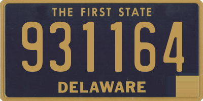 DE license plate 931164