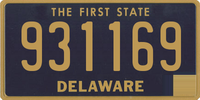 DE license plate 931169