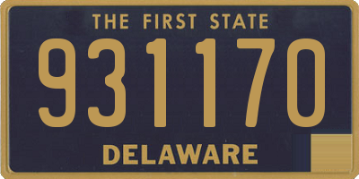DE license plate 931170