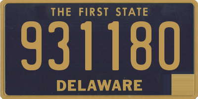 DE license plate 931180