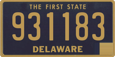 DE license plate 931183