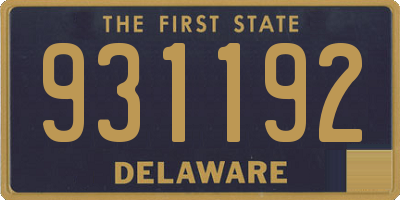 DE license plate 931192