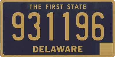 DE license plate 931196