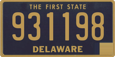 DE license plate 931198