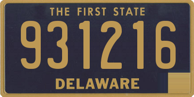 DE license plate 931216