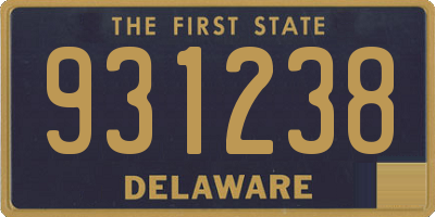 DE license plate 931238