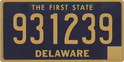 DE license plate 931239