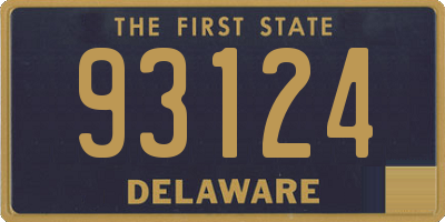 DE license plate 93124