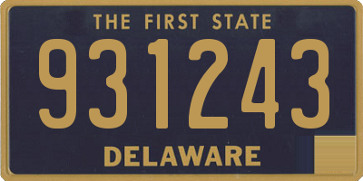 DE license plate 931243