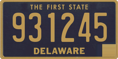 DE license plate 931245