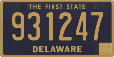 DE license plate 931247