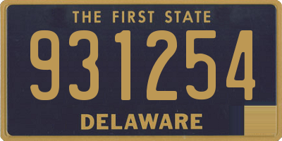 DE license plate 931254