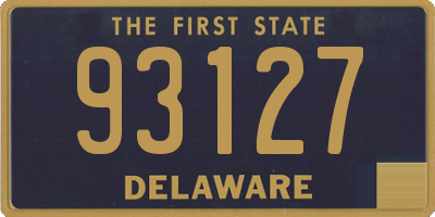 DE license plate 93127