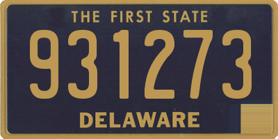 DE license plate 931273