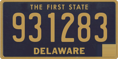 DE license plate 931283